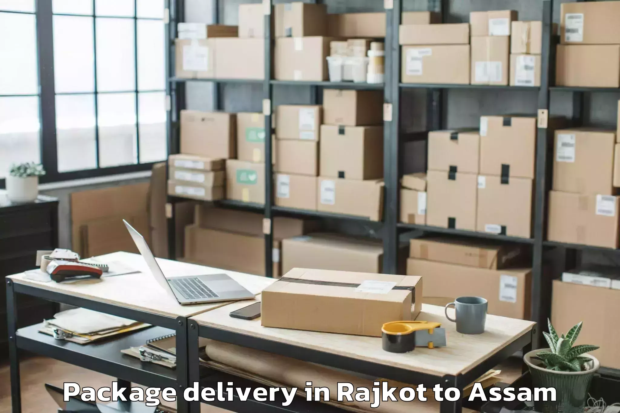 Book Your Rajkot to Dergaon Package Delivery Today